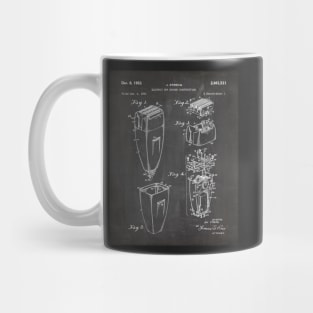 Electric Shaver Patent - Barber Stylist Bathroom Décor Art - Black Chalkboard Mug